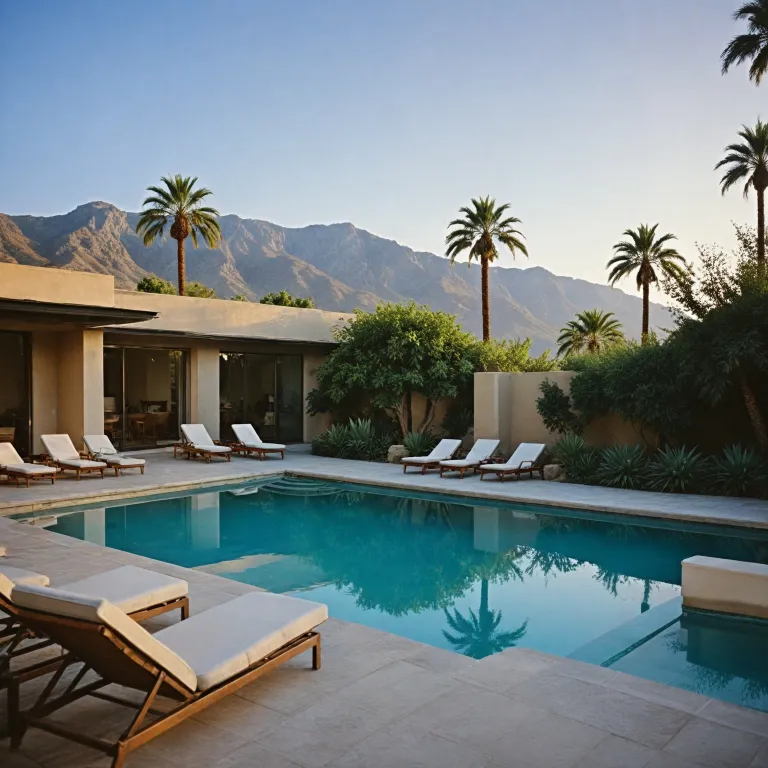 Experience refined vacation rentals in deepwell estates, Palm Springs CA