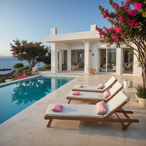 Villa Rosa in Paros island: an elegant sea front retreat with private pool luxury